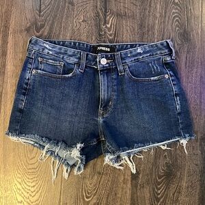 Express Women's Blue Denim Shorts